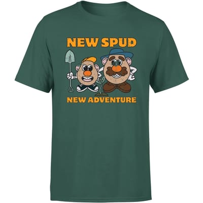 Mr. Potato Head New Spud, New Adventure Men's T-Shirt - Green - M