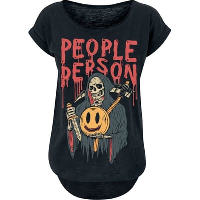Goodie Two Sleeves - Fun T-shirt - People Person - S - voor Vrouwen - zwart