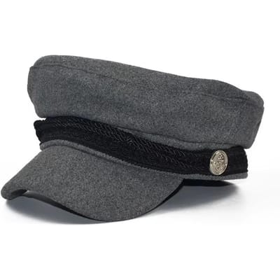 Mode Dames Heren Lente Herfst Zeeman Zwart Dames Baret Top Kapiteinspet Reizen Achthoekige Hoed One Size gray