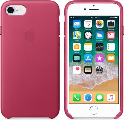 Apple - Leren Hoesje - iPhone 7/8 - Pink Fuchsia