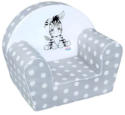 New Baby Zebra babyzitzak grijs 42x53 cm - Kinderzitzak