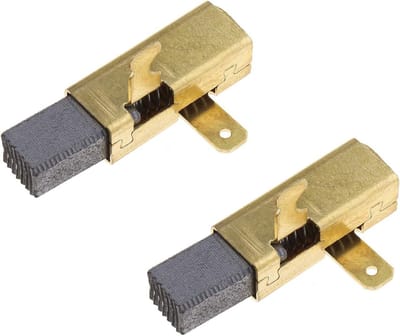 Dailygoods - Koolborstel - Compatibel met Elektrisch Gereedschap - 1 Paar - Goud - Vervangt 491704 492014 - Voor Cirkelzaag - 6.3x10x17.5mm