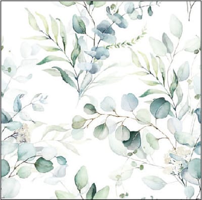 Cocktail servetten Eucalyptus all over - Ambiente - 25x25 cm