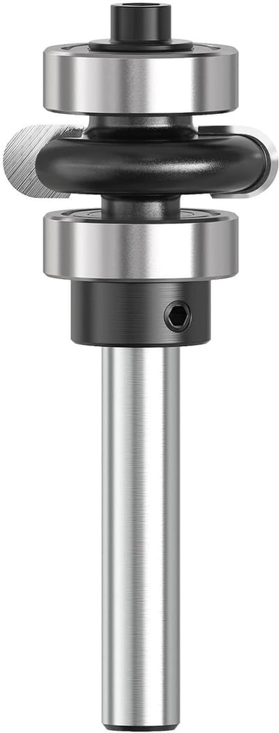 SnelShoppen - Concave radiusfrees 8 mm schacht, ronde frees voor bovenfrees, R3 houtfrees, wolfraamcarbide hardmetalen frees voor randdecoratie en hou