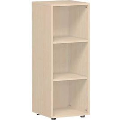 ALICANTE boekenkast, 3 OH, 2 legborden, spaanplaat, B 400 x D 400 x H 1104 mm, ahorndecor