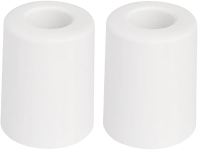 Benson Deurbuffers / deurstoppers rubbers - 2x - wit -50 x 35 mm - met schroefbevestiging