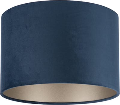 Uniqq Lampenkap velours konings blauw Ø 30 cm – 20 cm hoog