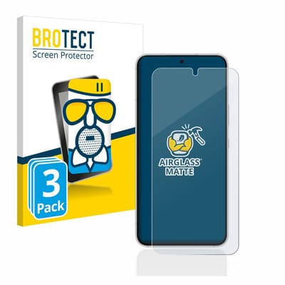 BROTECT - Screenprotector voor Samsung Galaxy S22 5G - Folie Beschermfolie Beschermglas matte 3 Stuks