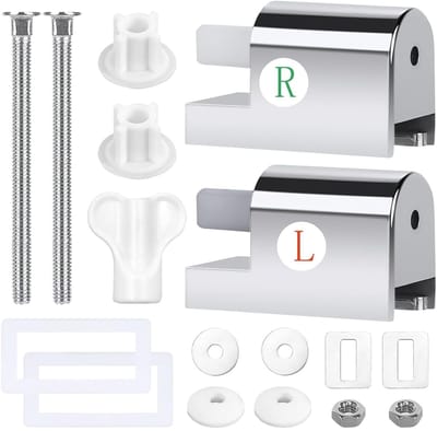 2 stuks wc-brilbevestiging metaal, universele wc-bril, scharnieren, reserveonderdelen, softclose-accessoires voor toiletdeksel voor installatie, bevestiging toiletbrillen