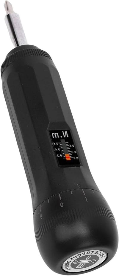 Momentschroevendraaier Digitaal - Precisie Schroevendraaier - Gecontroleerd Bevestigen - Instelbaar Koppelbereik - 0.1-0.6 N.m - Nylon