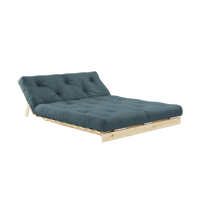 Karup Slaapbank Roots 140 - 100 raw - 757 Petrol Blue