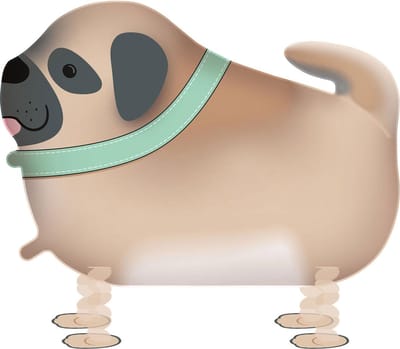 Amscan - Hello Pets - Airwalker mopshond
