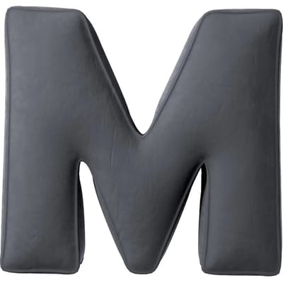 Kussen letter m Yellow Tipi Posh Velvet