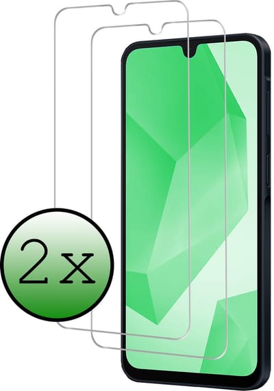 Screenprotector - 2 Stuks Geschikt voor Samsung Galaxy A16 - Extra Sterk - Beschermglas - Gehard Glas - Tempered Glass - Screen Protector