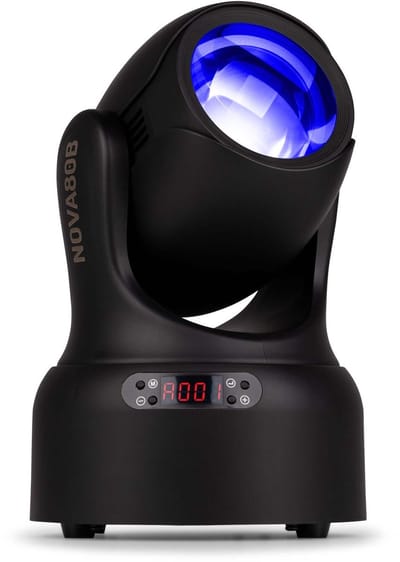 BeamZ NOVA80B-BK beam moving head met prisma - 7 kleuren en 7 gobo’s - 80W - Zwart