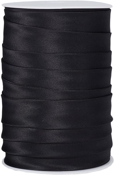Dailygoods- Vouwband 2,5 cm breed - Dubbelzijdig - Wasbaar - Krimpvrij - Naai-accessoires - 50 m lang - Biasband