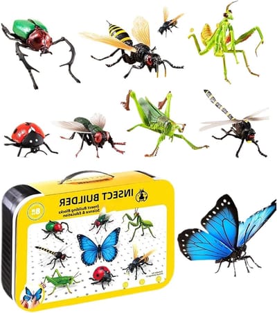 3D Dierenpuzzel - Insectensjablonen Dierfiguren - Vaardigheden Ontwikkelen - Progressieve Groei - 375 x 27 x 01 cm - Afzonderlijke Kenmerken