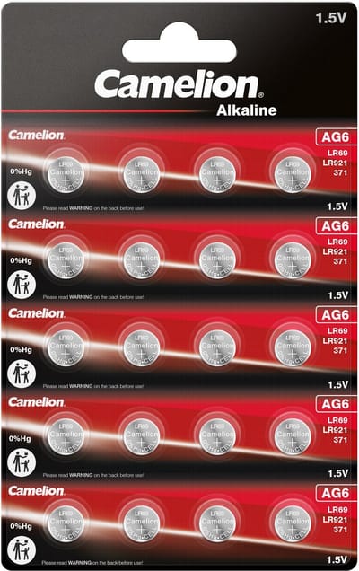 Camelion Alkaline AG6 1,5V blister 20