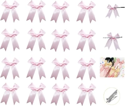 Roze Cadeau strikjes 16 stuks - Satijnen Roze - Cadeauverpakking strikjes| Feest cadeau| Kerstcadeau| Traktatie geboorte Baby meisje | Kraamfeest -Vintage - Feest - Babyshower - Decoratie