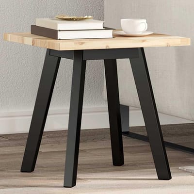 Vierkante Houten Tafelblad Massief Acaciahout 40x40cm Vervangingstafelblad