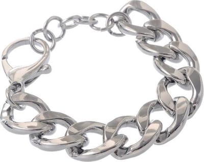 Behave – Armband – Gourmetschakel zilverkleur – 20+4 cm – Tijdloos design