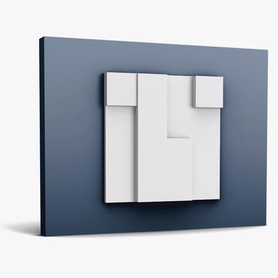 3d muurpaneel Orac Decor W102 MODERN CUBI Sierelement modern design wit