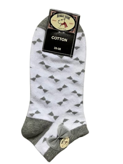 Bonnie Doon short sock maat 35/38 light grey heather