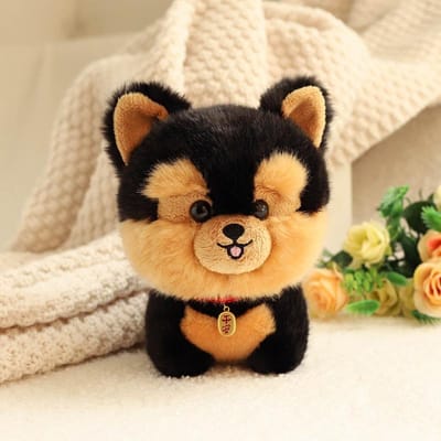 Schattige Levensachtige Husky Corgi Yorkshire Pluche Speelgoed - Realistische Knuffel Puppy Pop Perfect Cadeau voor Kinderen Kerstmis