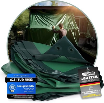 Dekzeil Waterdicht - Afdekzeil Tarp - Bescherming Buiten - Scheurvast Versterkt - 4 x 5 Meter - Groen