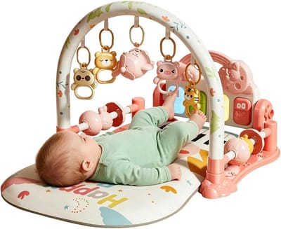 Activiteiten Speelmat - Baby Gym Speelkleed - Motorische Ontwikkeling - Met Muziek en Licht - 49 x 72 cm - Meerkleurig