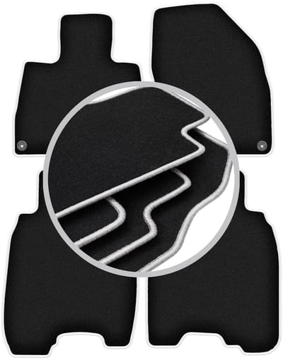 CARLUX-SILVER automatten voor: Honda Civic VIII (UFO) hatchback (2006-2012)