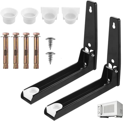Verstelbare en Uitschuifbare Magnetronbeugels voor Wandmontage - 2 Stuks, Ideaal voor Keukenoplossingen en Ruimtebesparing