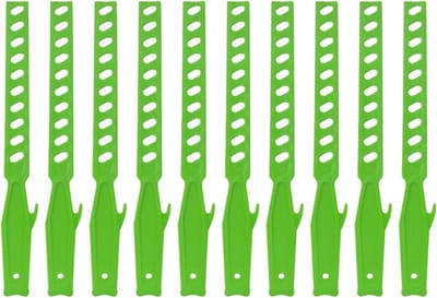 Roerstaafjes Set - Mengstokken Herbruikbaar - Knutselen Houtbewerking - Ergonomisch Ontwerp - 10 Gaten 34.5cm - Groen