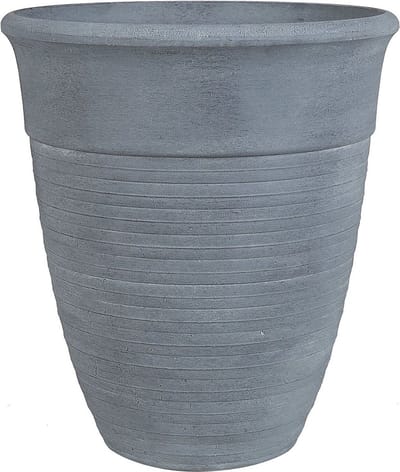 KATALIMA - Plantenbak - Grijs - 43 cm - Polyresin