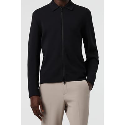 AlphaTauri Fanoa V1.y8.01 Flat-knit-jacket Black Maat: S | Lichte Jassen Outlet | Heren | Zwart