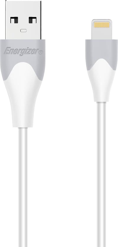 Energizer C610LGWH Tweekleurige Lightning Kabel 1.2m (Wit)