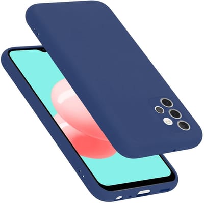 Cadorabo Hoesje geschikt voor Samsung Galaxy A32 4G in LIQUID BLAUW - Beschermhoes gemaakt van flexibel TPU silicone Case Cover