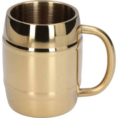 Mug à café en acier inoxydable avec poignée Double couche Isolation thermique Tasse à café Tasse à eau pour L(for 6.5-9kg) black