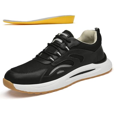 Herfst Nieuwe Casual Sport Papa Tide Schoenen Modieuze Herenschoenen Veelzijdige Sneakers Hardlopen Hoogteverhogende Mesh Schoenen 44 black