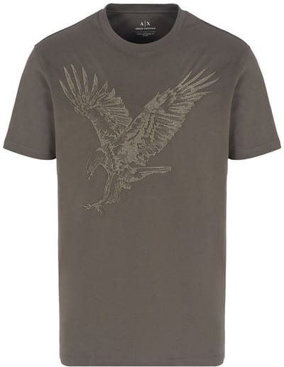 Armani Exchange 6dztad-zj9tz T-shirt Met Korte Mouwen Grijs XS Man