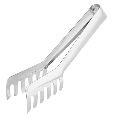 Dailygoods- Spaghettitang Ergonomisch - Roestvrij Staal - Multifunctioneel - Kamvormig - 19 x 9 x 1,5 cm - Comfortabele Grip - Pastatang