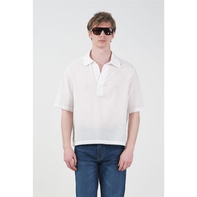 Heren Katoenen Popeline Kortekmouws Shirt