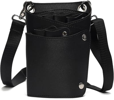 Professionele Haarschaar Tas voor Kappers - Handige Heuptas voor Haarstylisten, Zwart en Compact