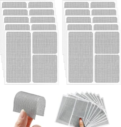 Hor Reparatie Set - Zelfklevende Tape - Gaten Dichten - Glasvezelmateriaal - 10x10x2 cm - Zwart