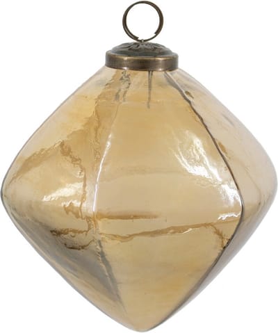 HomeBound by KY | Kerstbal glas oil gold | 12,5x12,5x12,5cm | kerstbal