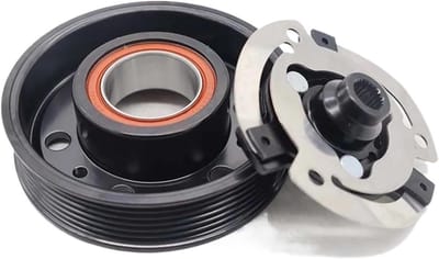 Airconditioning Compressor Koppeling - Auto Airco Onderdeel - Voertuig Koeling - Duurzaam Aluminium Materiaal - 113 mm - Zilver