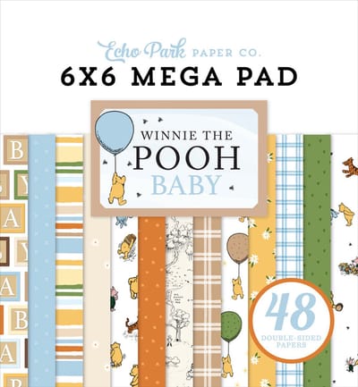 Echo Park - Winnie The Pooh Baby 6x6 Inch Cardmakers Mega Pad (WPB442031)