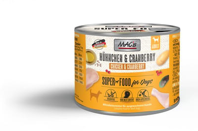 MAC's Hondenvoer Natvoer Blik - 70% Kip & Cranberry - 6 x 200g