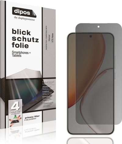dipos – Matte Privacy Screenprotector geschikt voor Honor X70 New | Anti-Spy Beschermfolie
