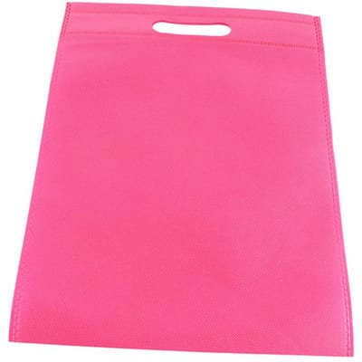 50 Pièces Sacs Découpés Non Tissés Écologiques Sacs Fourre-tout à Bouche Plate Tissu Non Tissé Sacs à Vêtements Bleu 25x35cm / 9.8x13.8in rouge rose